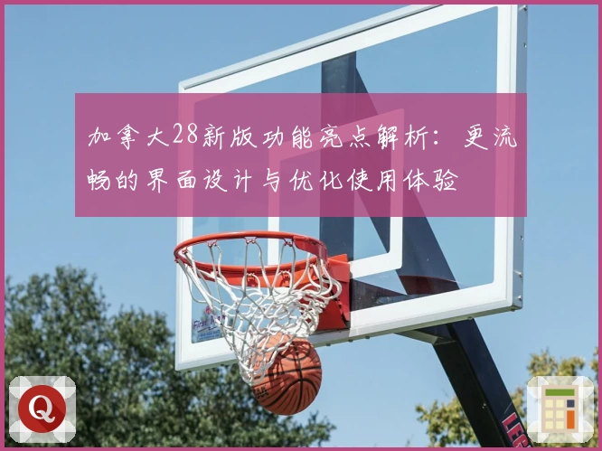 加拿大28新版功能亮点解析：更流畅的界面设计与优化使用体验